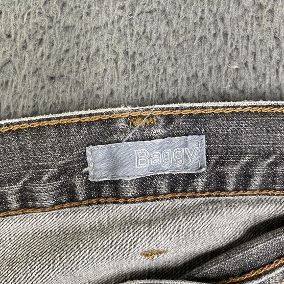 Vintage Levis SilverTab Jeans Mens 40x30 Gray Baggy Fit Distressed Y2k 90s Denim - Picture 4 of 16